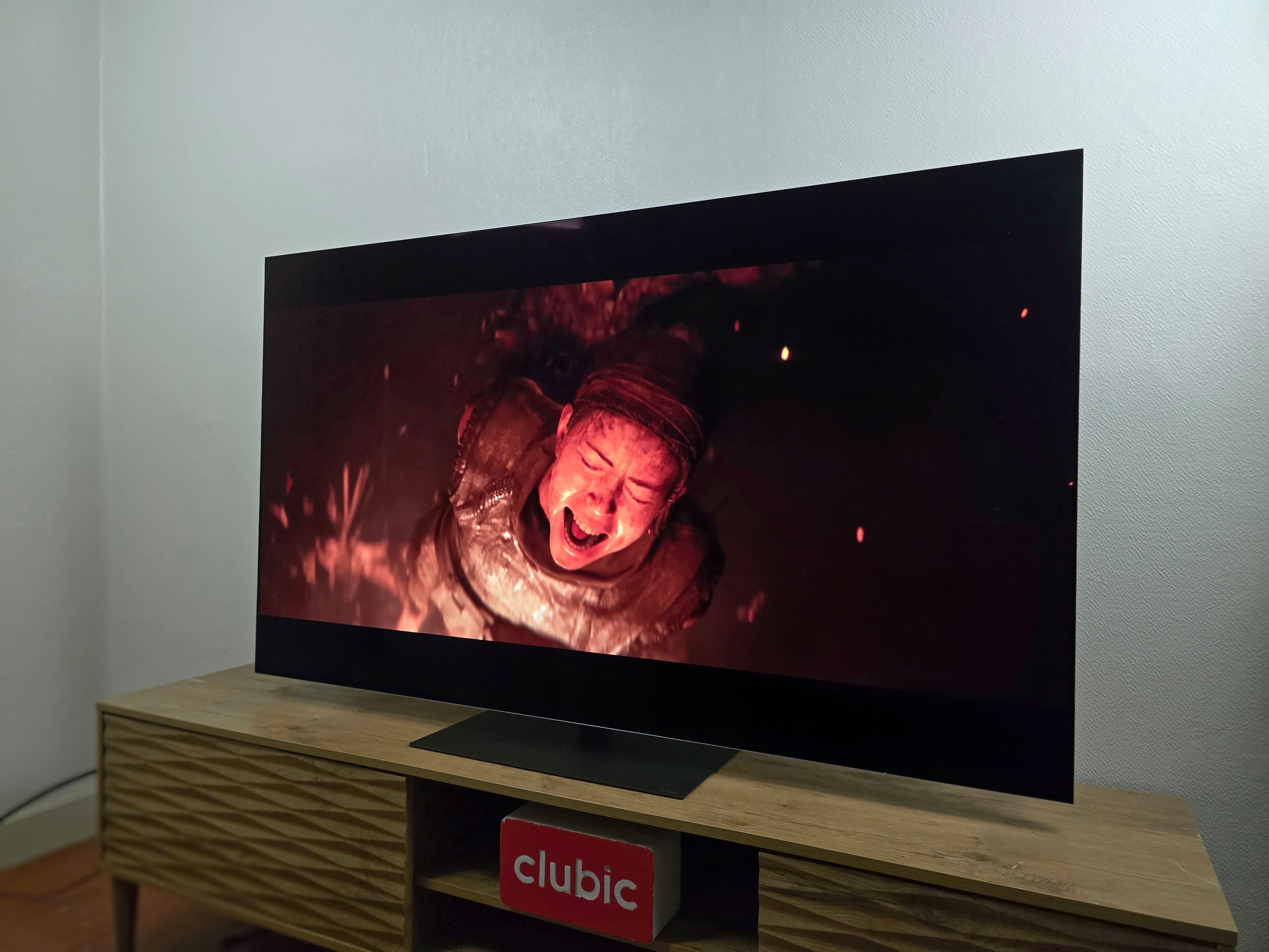 Le LG OLED G5 lors de notre test. © Matthieu Legouge