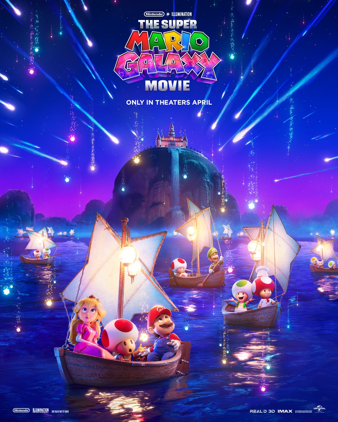 L'affiche officielle de The Super Mario Galaxy Movie. ©Illumination/Nintendo