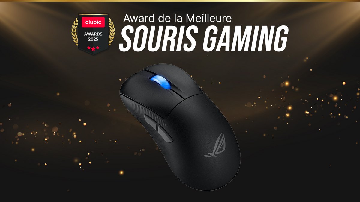 L’ASUS ROG Keris Ace II décroche le Clubic Award de la meilleure souris gamer © Clubic