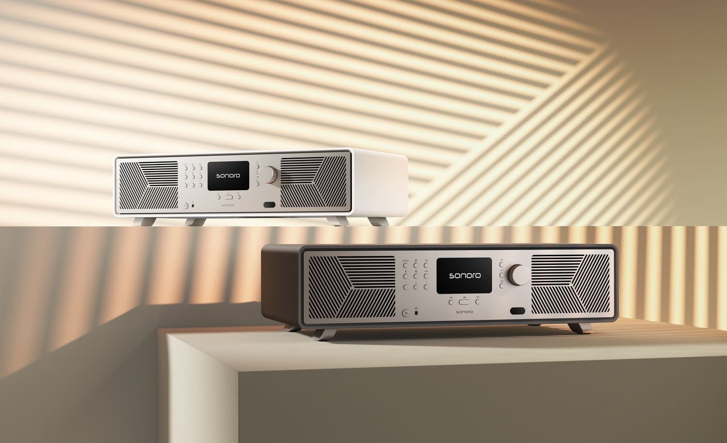 L'enceinte sera dans un premier temps disponible en deux couleurs. ©Sonoro