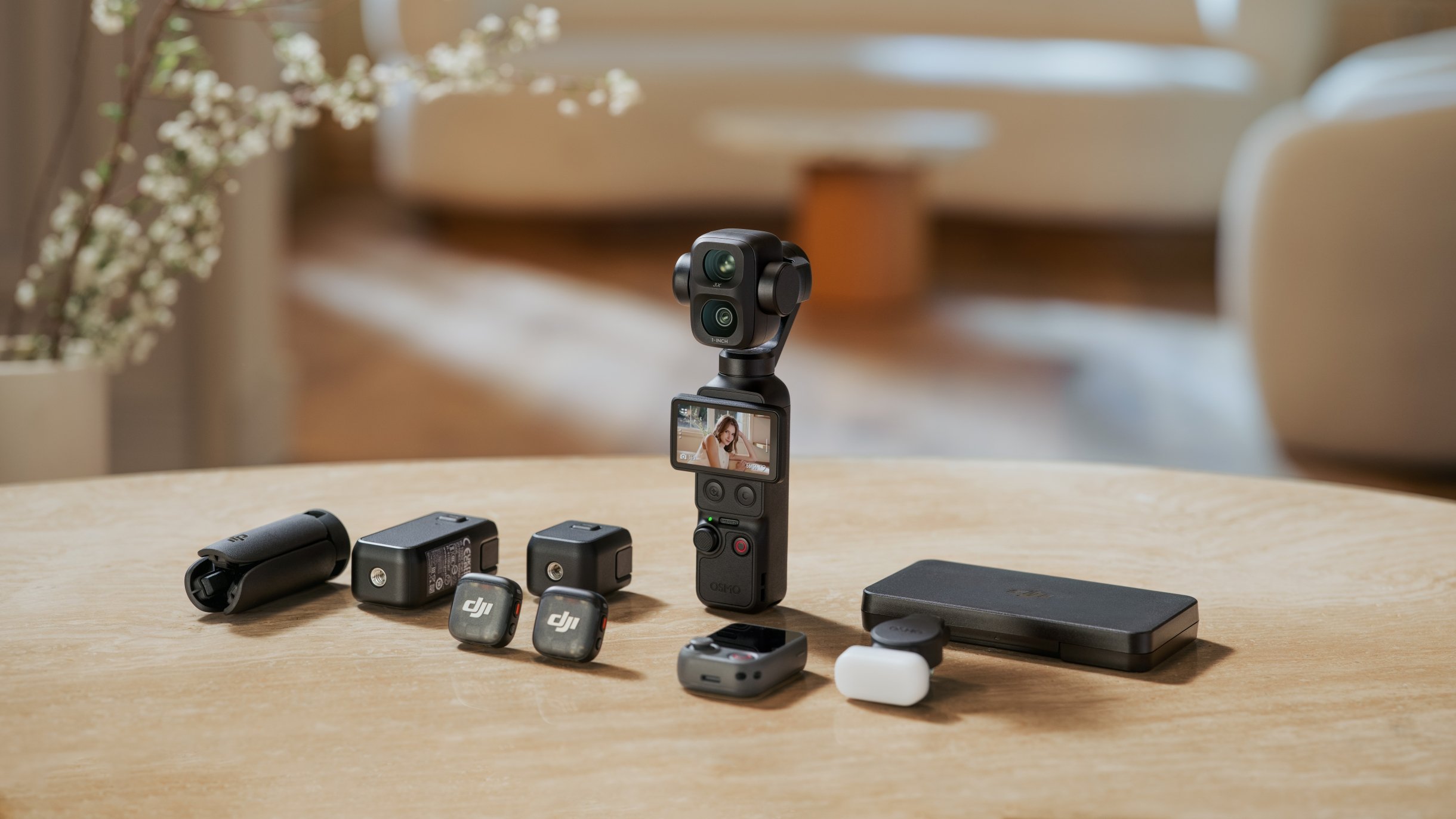 L'Osmo Pocket 4P propose une large gamme d'accessoires. © DJI