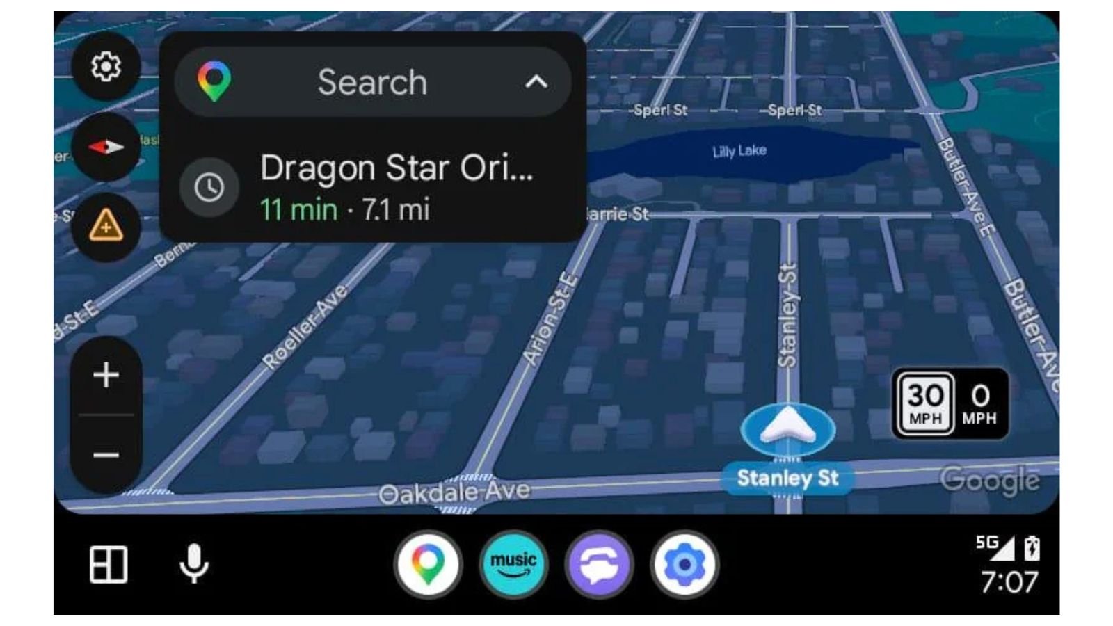 Le compteur de vitesse sera bientôt visible en permanence sur Google Maps via Android Auto. ©Google/jhedfors/Android Police