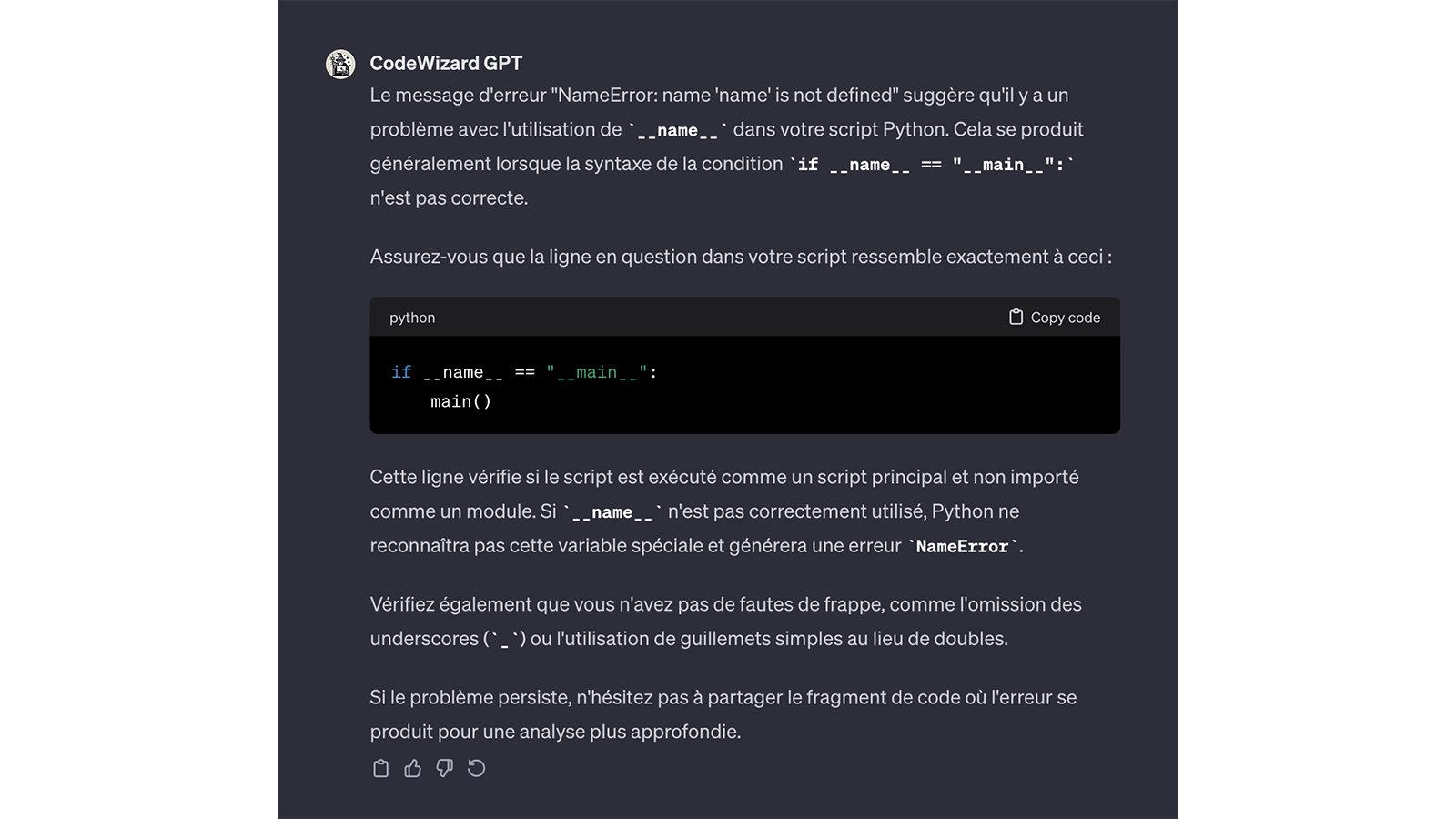 CodeWizard GPT © Pascale Duc pour Clubic