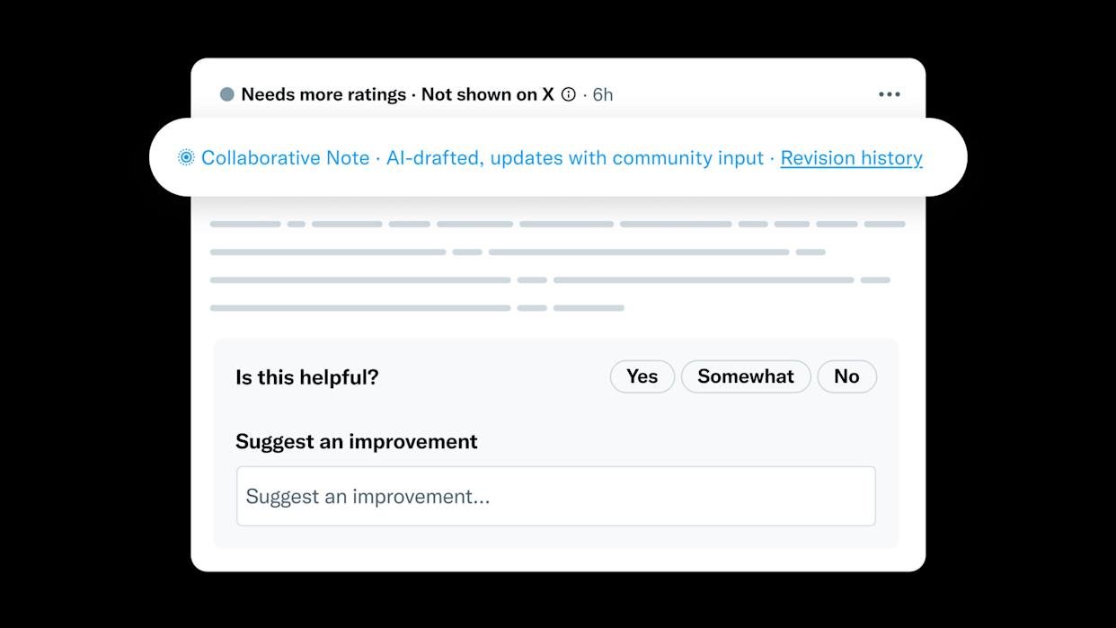 Grok dans les notes de la communauté, la dernière brillante idée de Musk. © X