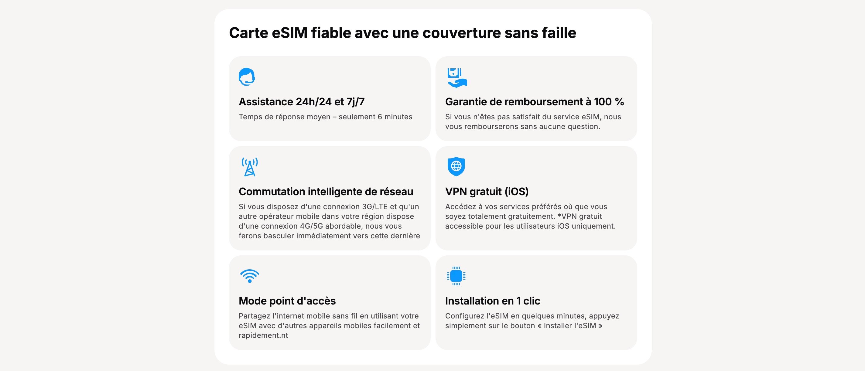 Yesim.app possède de nombreux avantages © Yesim