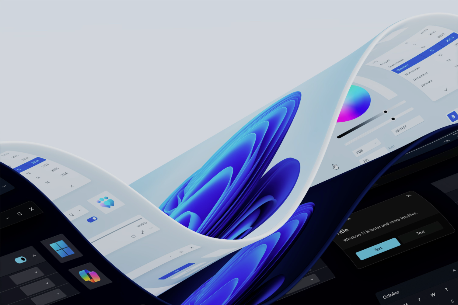 Fond d'écran en version claire offert aux participants du programme Windows Insider © Microsoft