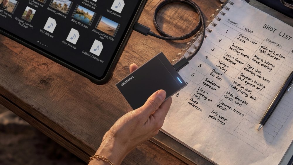 Hélas, les nouveaux SSD externes Samsung sont à l'image de leur époque : torpillés par l'inflation. © Samsung