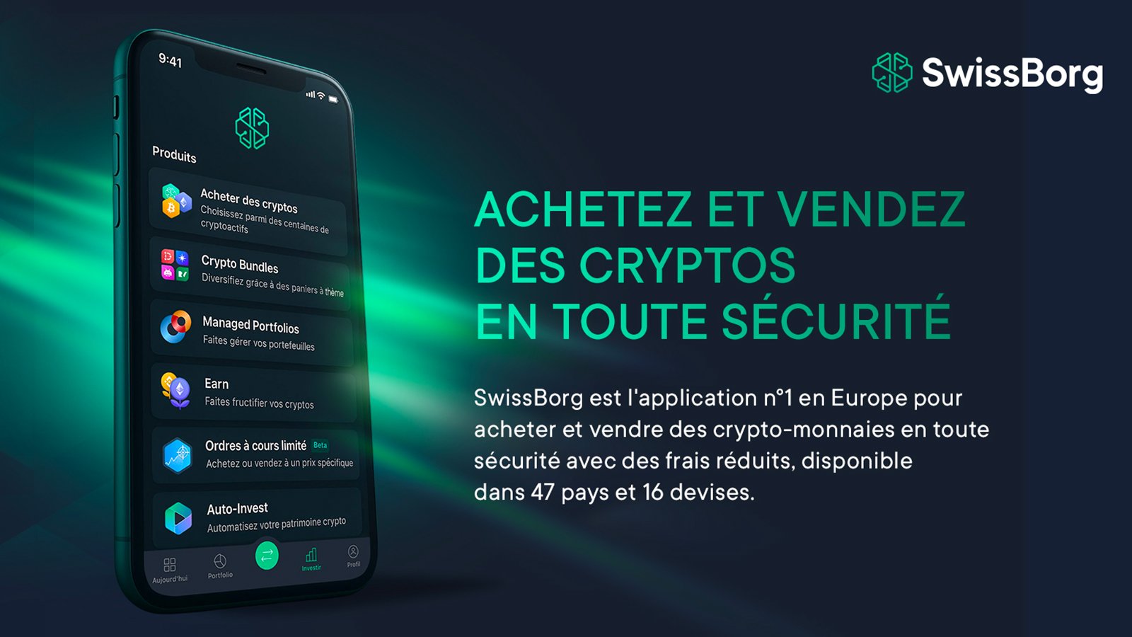Gérez vos investissements depuis votre smartphone ©SwissBorg
