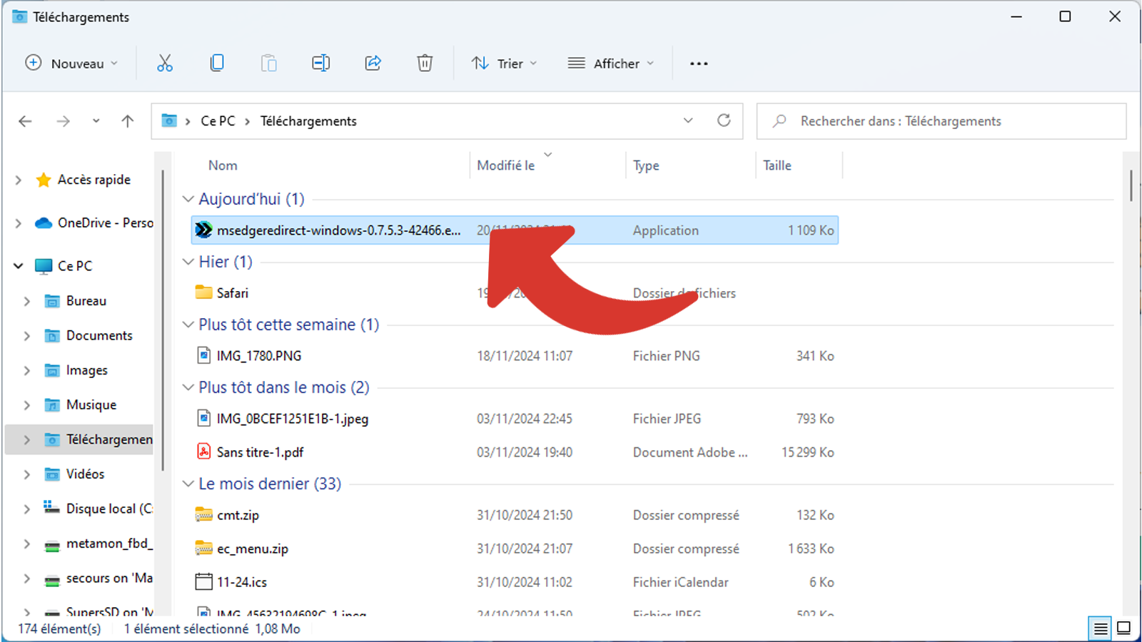 Lancer l'installation de MAIS Edge Redirect © Clubic
