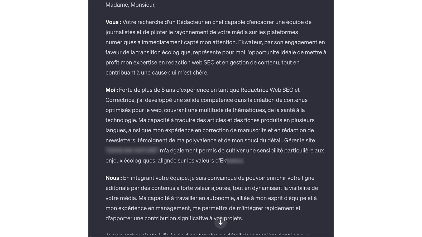 GPT Analyseur CV emploi © Pascale Duc pour Clubic