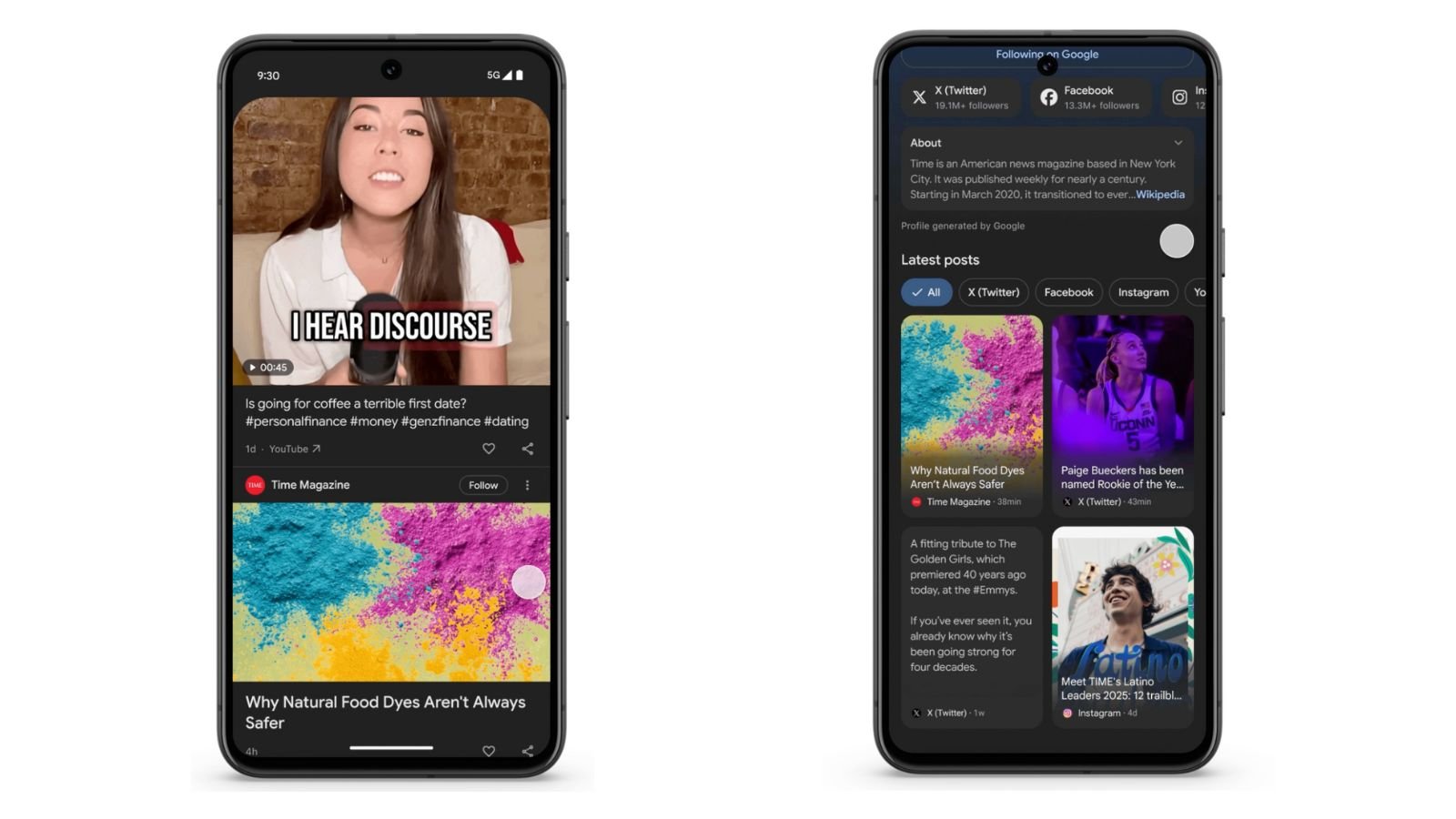 Les créateurs bientôt à l'honneur dans Google Discover. ©Google
