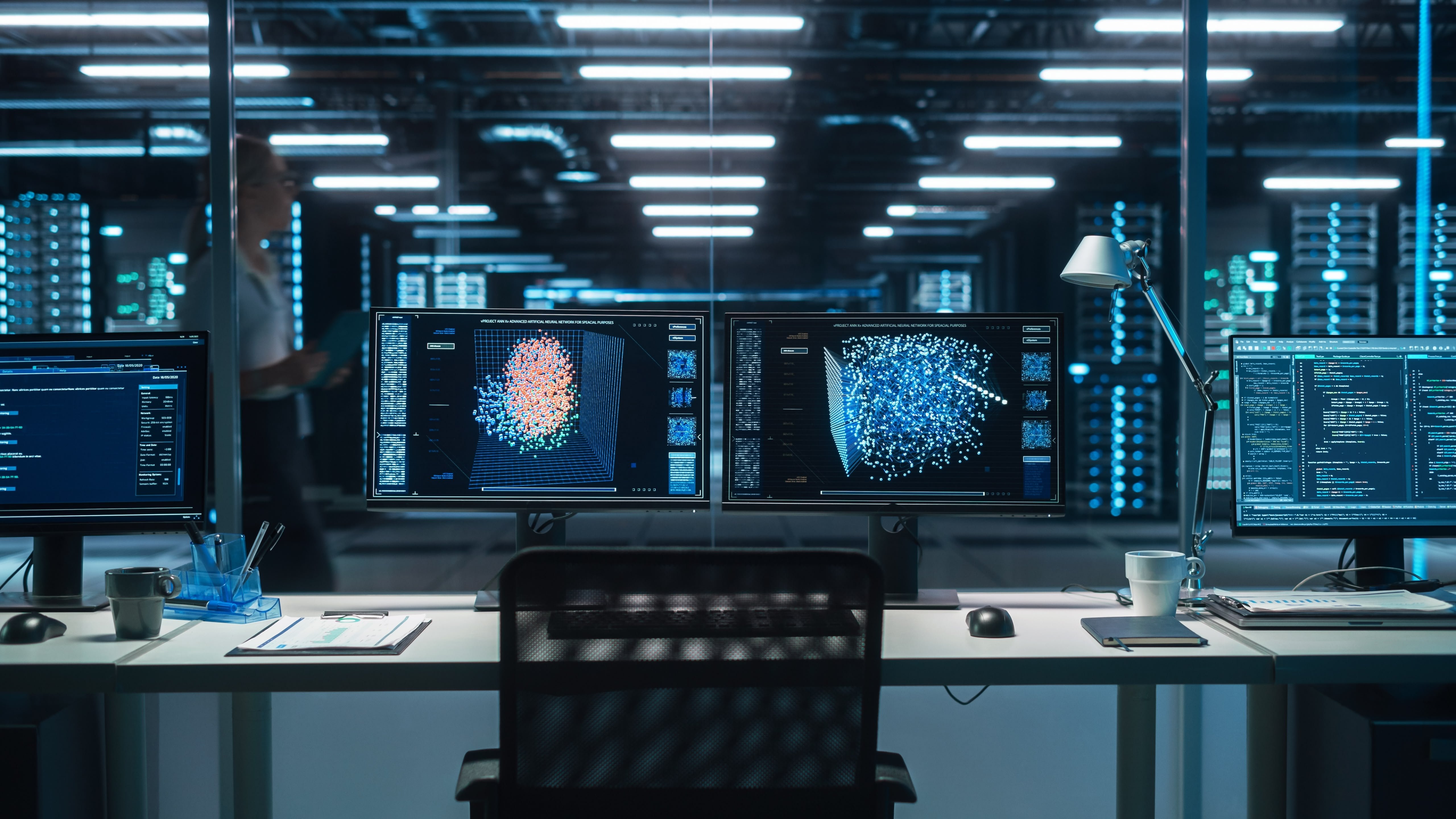Salle de cybersécurité vide © Shutterstock