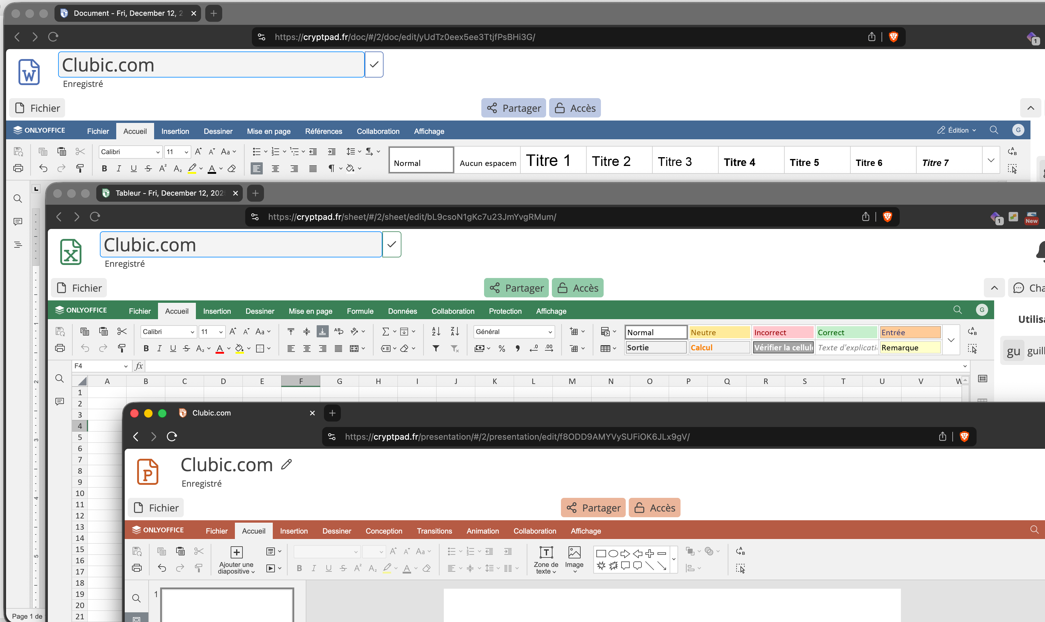CryptPad : une suite bureautique collaborative avec des alternatives chiffrées