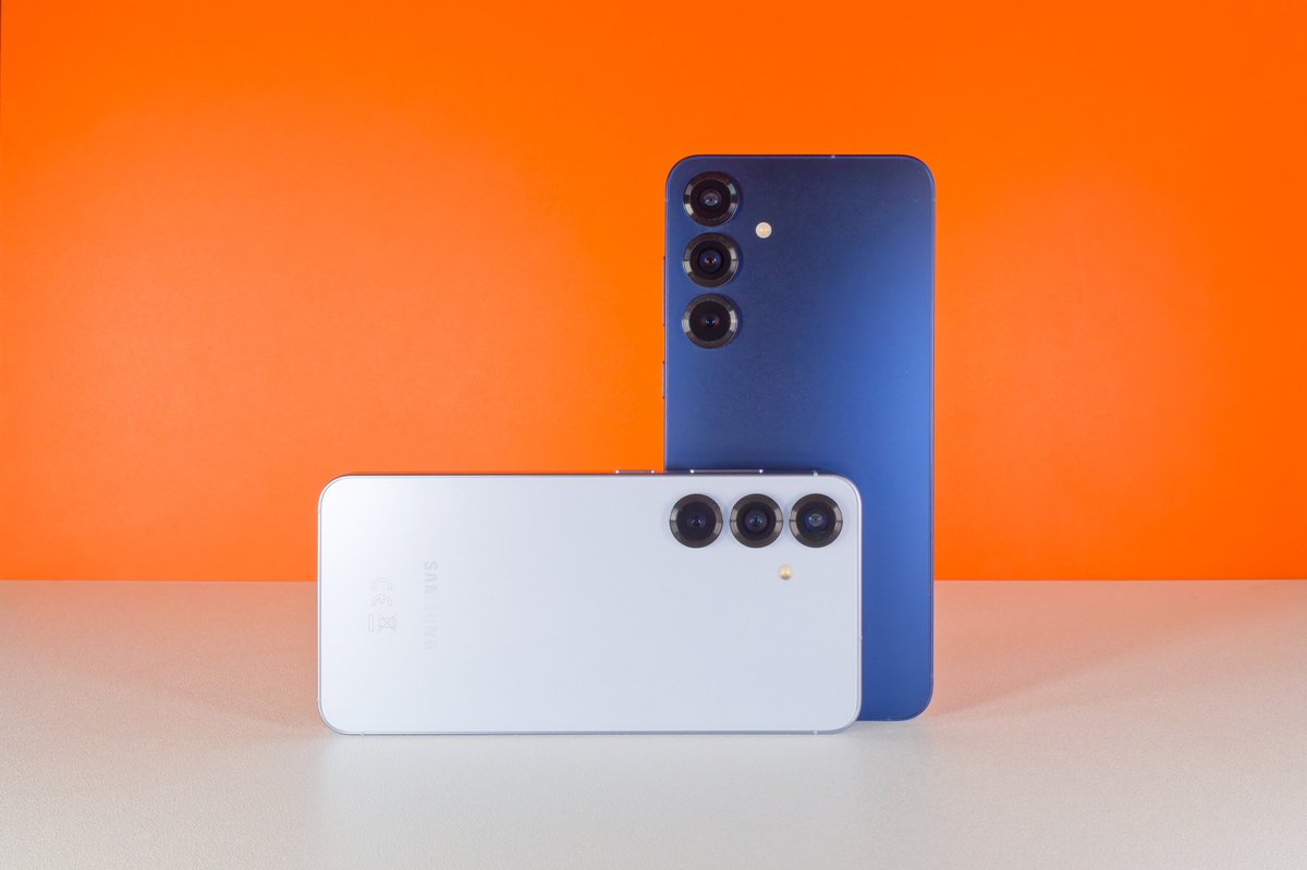 Les Samsung Galaxy S25 et S25+. © Marc Mitrani / Clubic