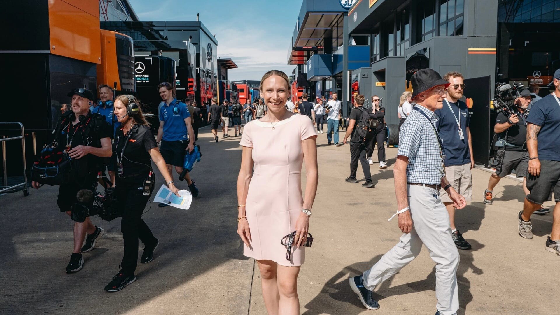Ruth Buscombe, dans le paddock ce week-end à Silverstone. © Instagram @ruthbuscombe