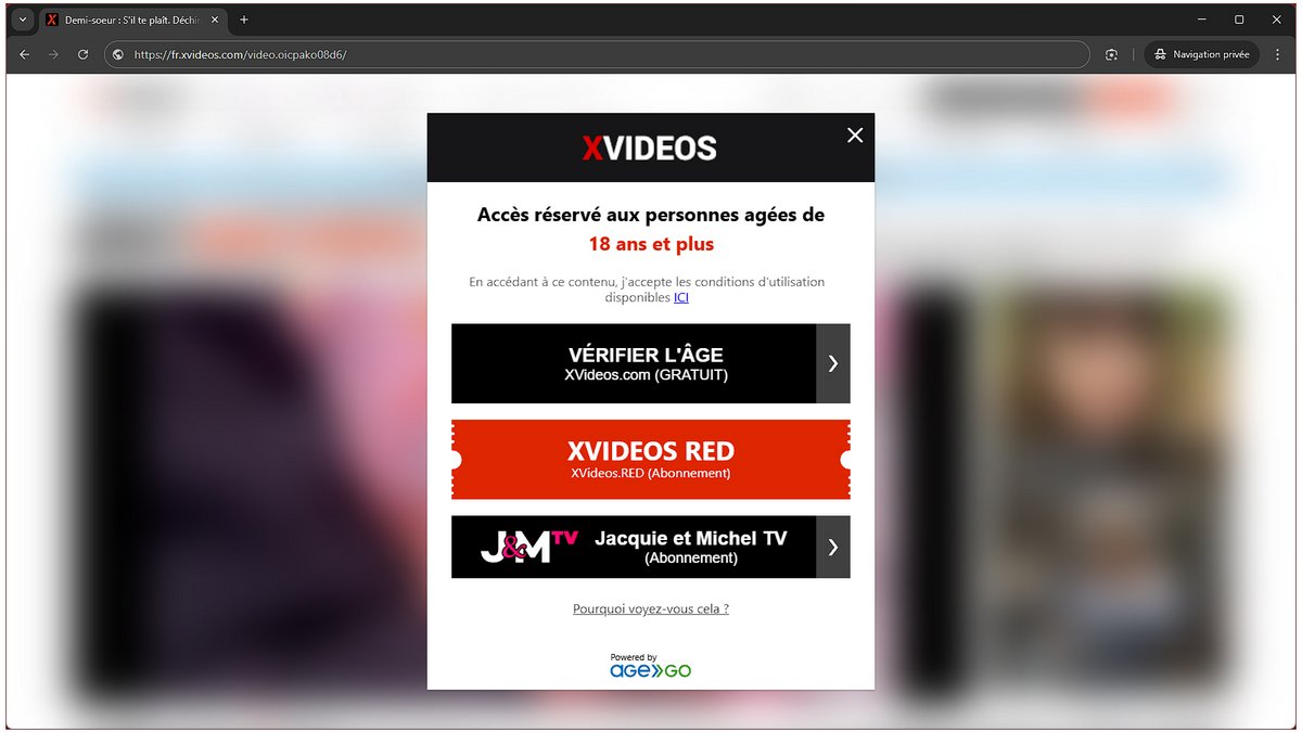 En 2025, la justice a contraint les sites pour adultes à renforcer la vérification d’âge. XVideos a instauré un contrôle via pièce d’identité, suscitant des craintes pour la confidentialité et la sécurité des données - © Clubic