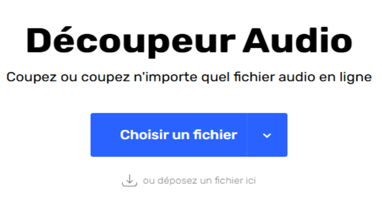 L’interface de MP3 Cut permet de sélectionner un fichier depuis votre appareil ou de le déposer par glisser-déposer dans la zone prévue à cet effet. Cette approche simplifie l’importation des fichiers audio et facilite les premières étapes de l’édition, même pour les utilisateurs qui découvrent ce type d’outil. © 123apps