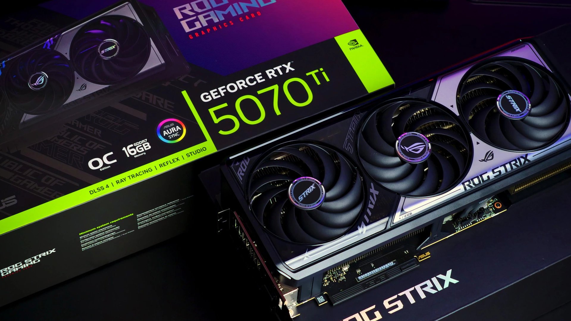 La GeForce RTX 5070 Ti n'est qu'un des modèles NVIDIA à l'approvisionnement difficile. ©ASUS