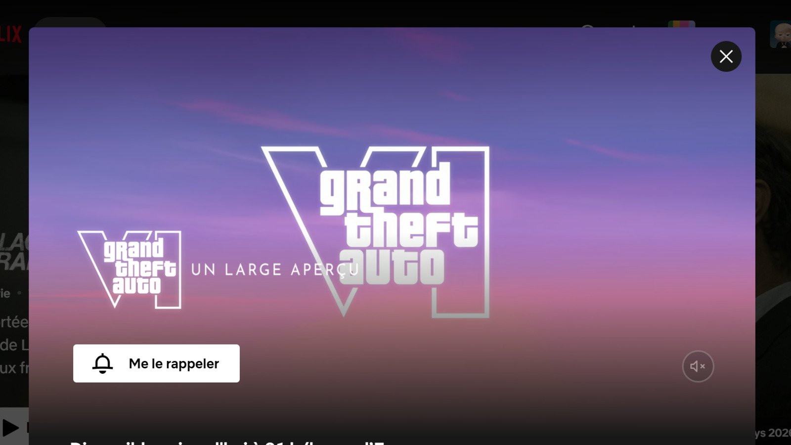 GTA 6 Le large aperçu, ce soir sur Netflix. © Alexandre Boero / Clubic