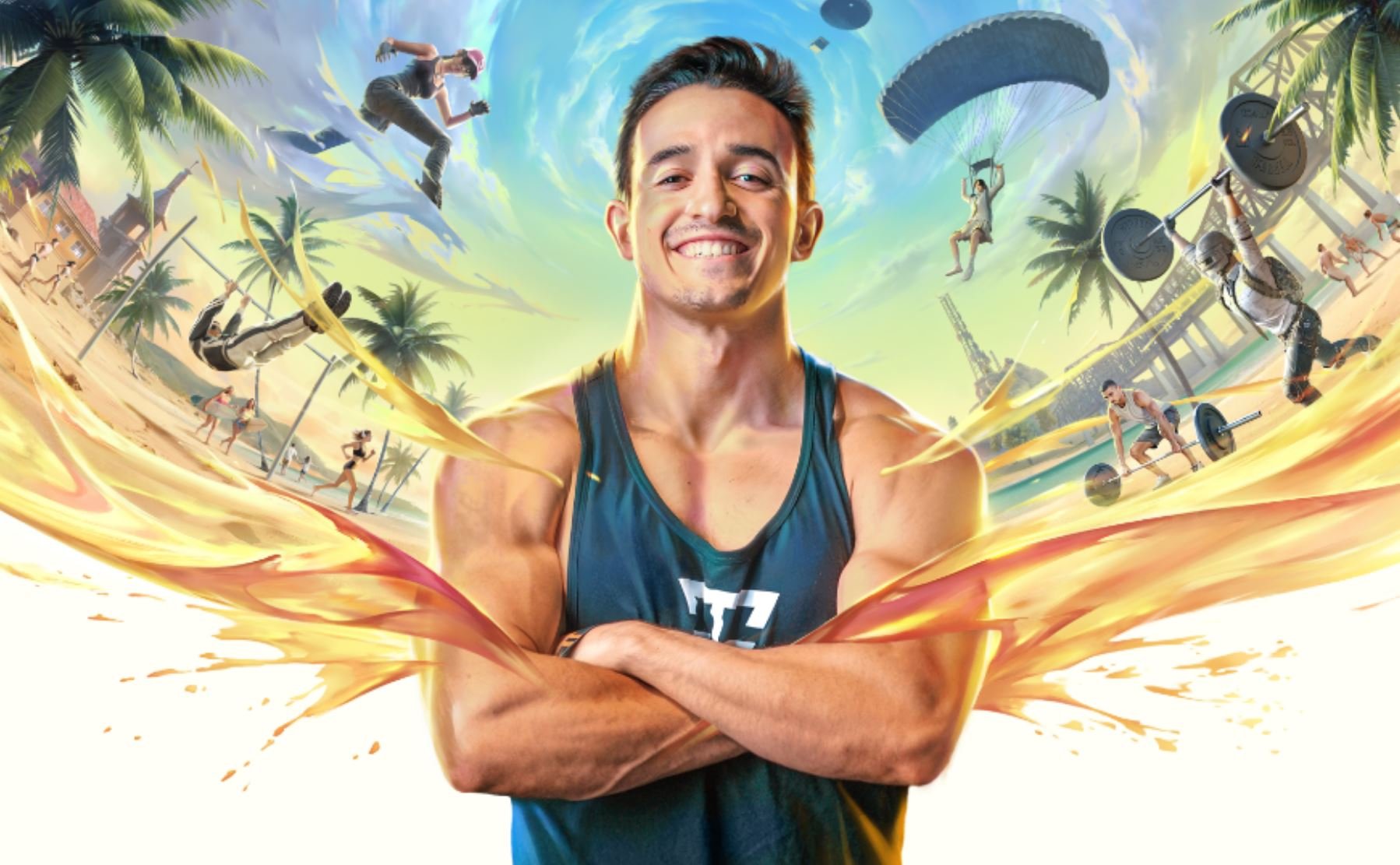 Tibo Inshape débarque dans PUBG Mobile. ©Krafton