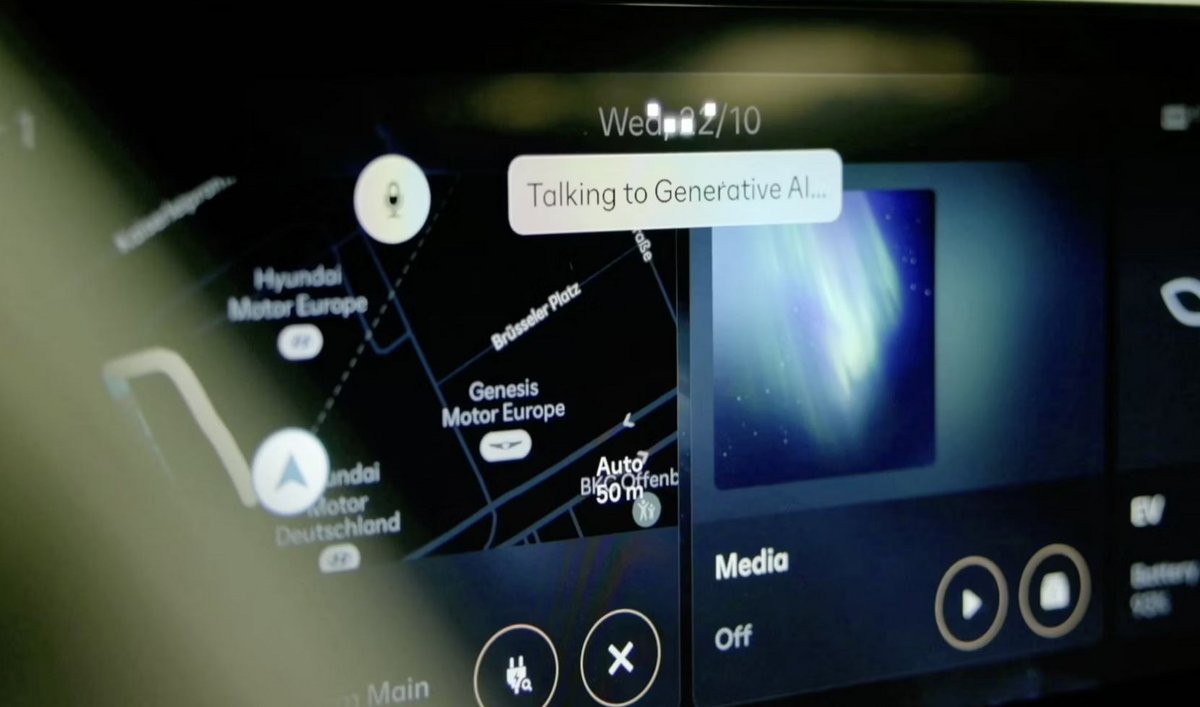 On pourra faire appel à l'assistant vocal avec un simple "Hey Hyundai". ©Hyundai