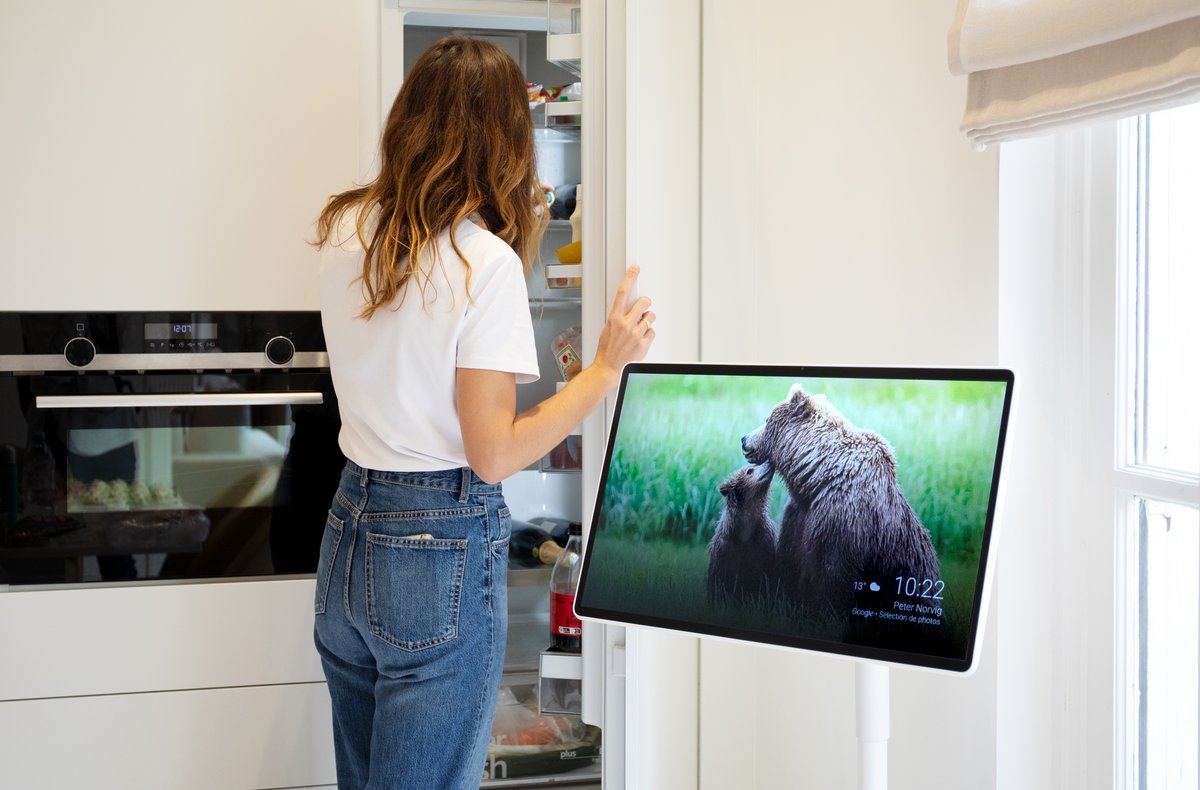 Le GO Plus Pro, sorte d'hybride entre TV et tablette, passe à la 4K sur 27 pouces. © Thomson