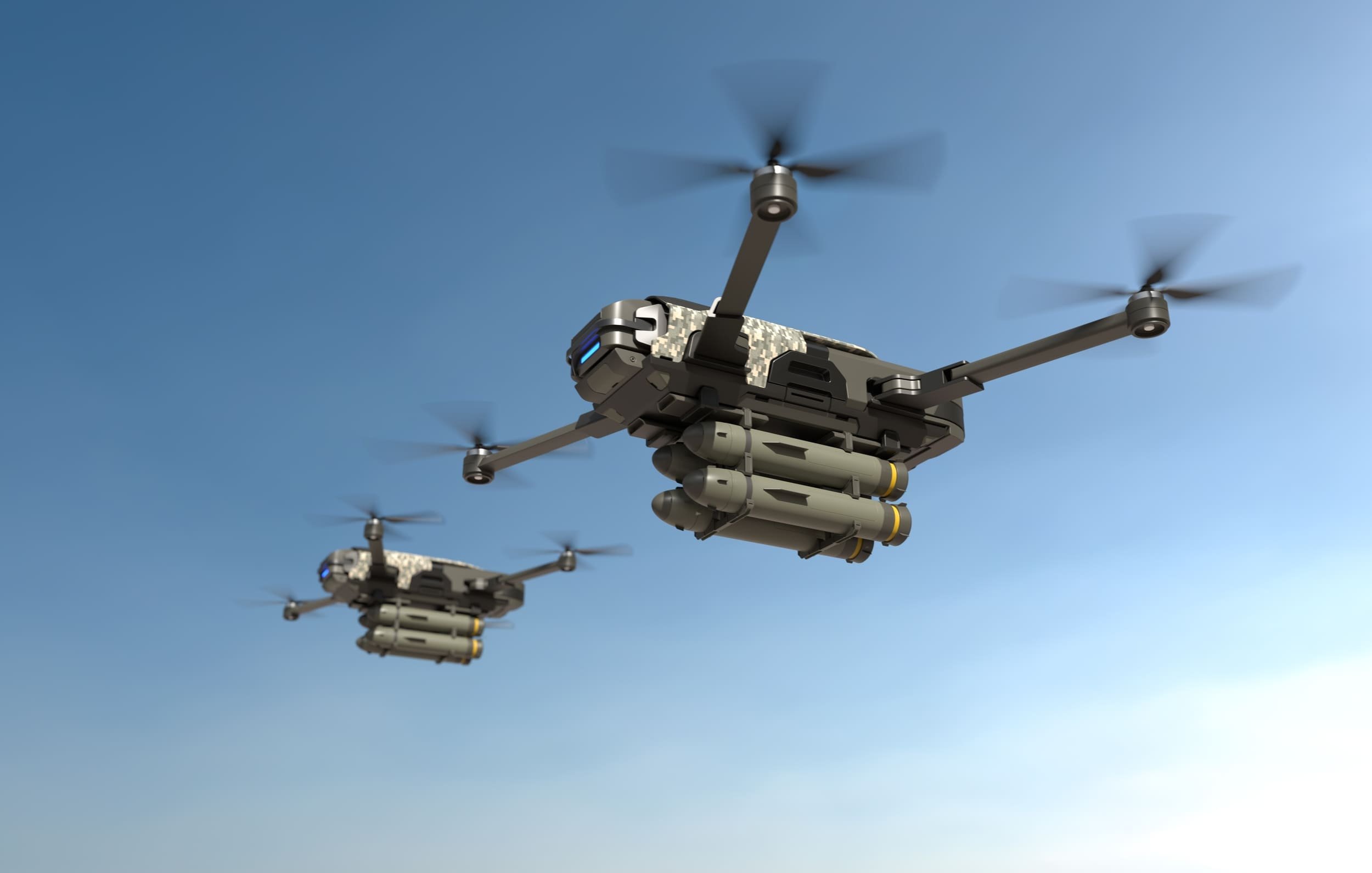 Les drones pilotes par l'IA, l'une des nouvelles menaces à la fois cyber et physiques © Es sarawuth / Shutterstock