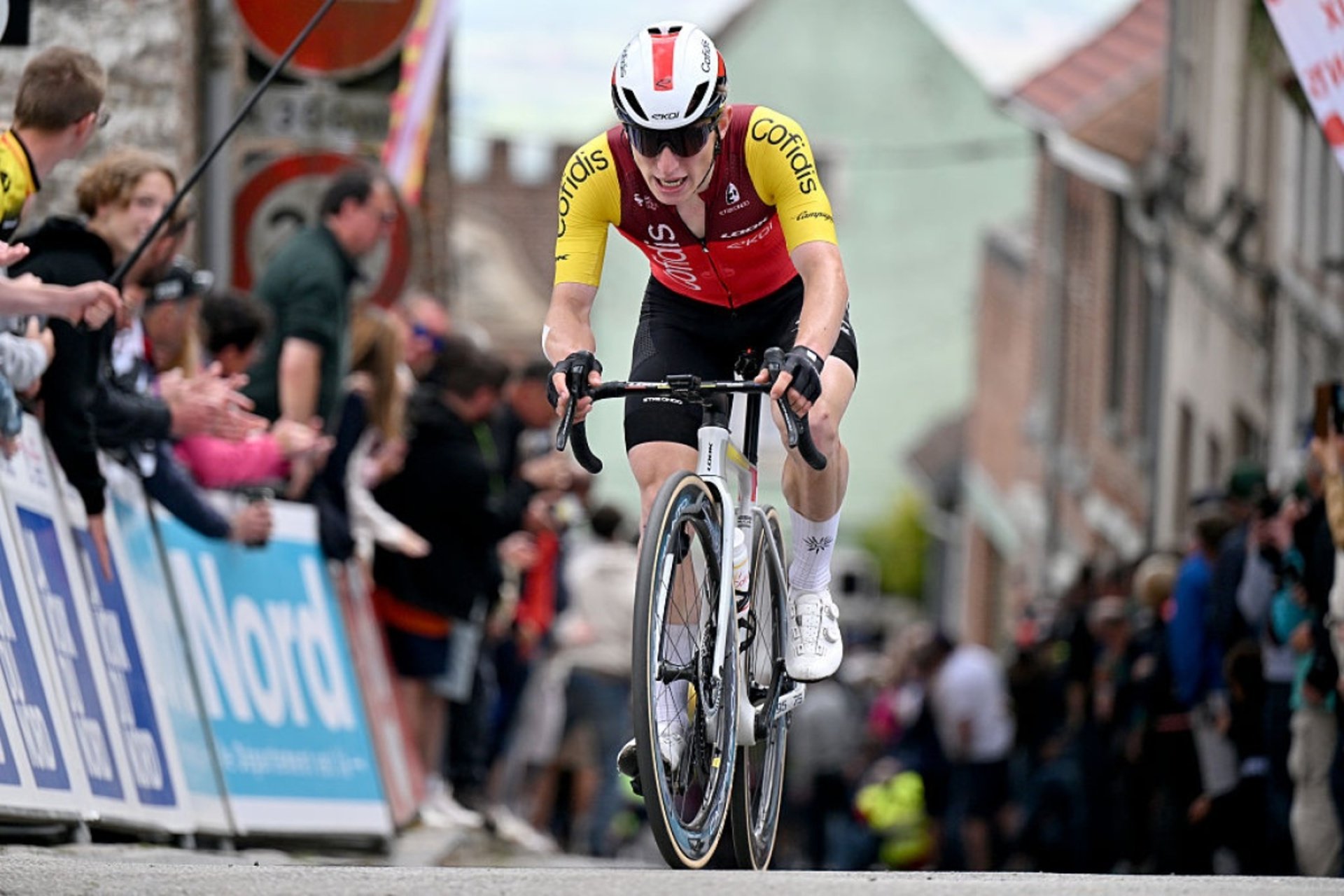 Un coureur de l'équipe Cofidis sur son vélo, ici lors des 4 Jours de Dunkerque © Équipe Cofidis