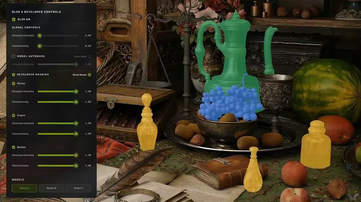 Les développeurs ont le contrôle sur chaque élément. © NVIDIA