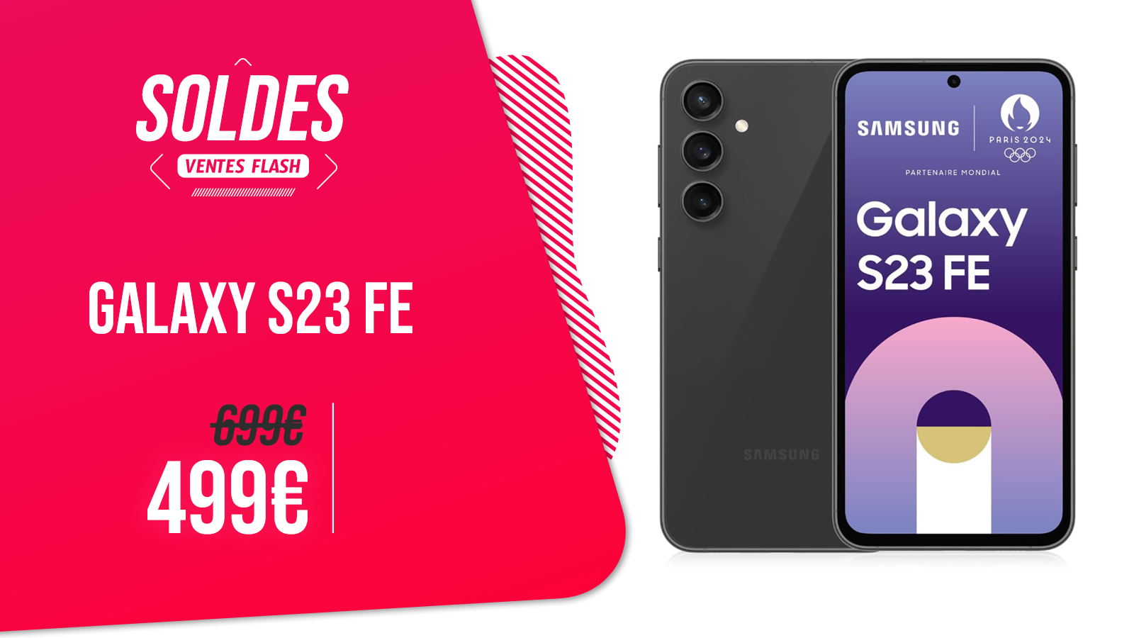 Le Samsung Galaxy S23 FE et son écran Dynamic AMOLED 2X de 6,4"