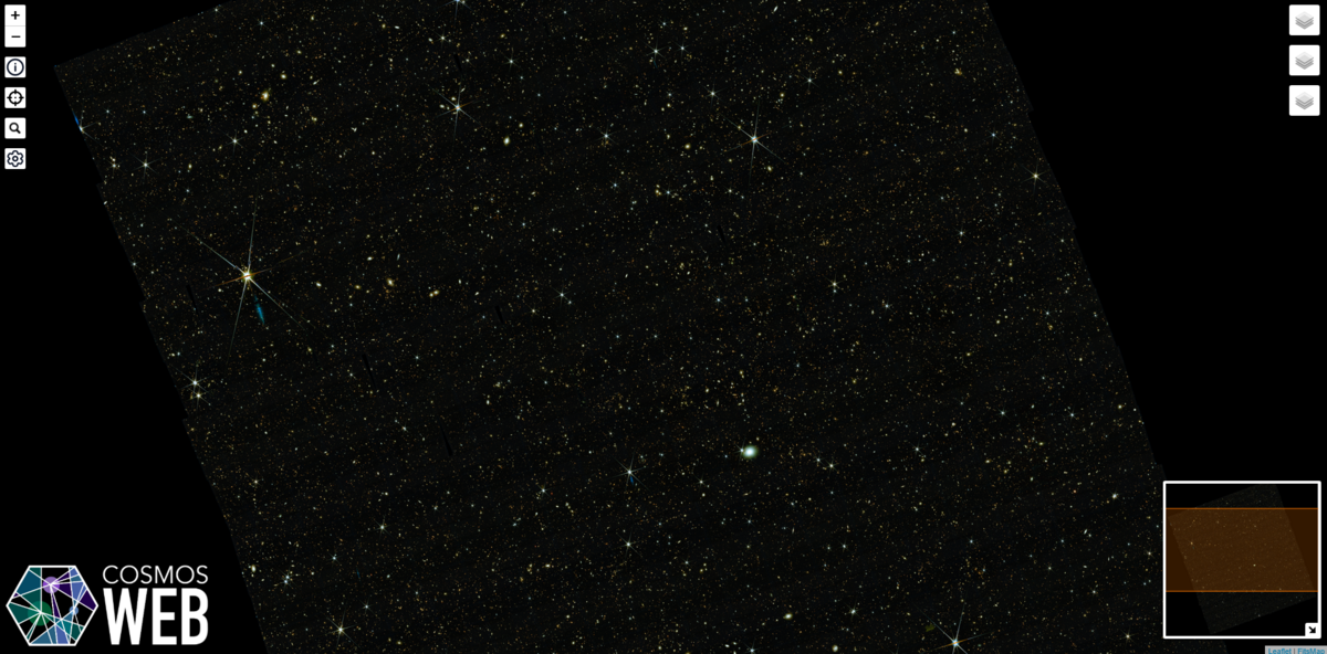 Un vrai trésor pour les fans d'astronomie ; le niveau de détail est proprement hallucinant. © COSMOS-Web