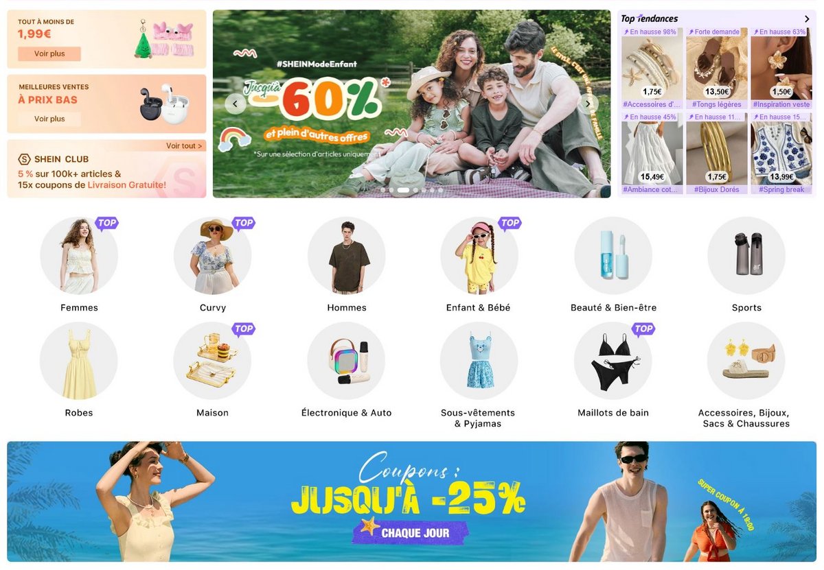 Depuis quelques années déjà, Shein est accusé de violations des droits humains, de plagiat, d'utiliser des produits toxiques dans ses vêtements... ©Shein