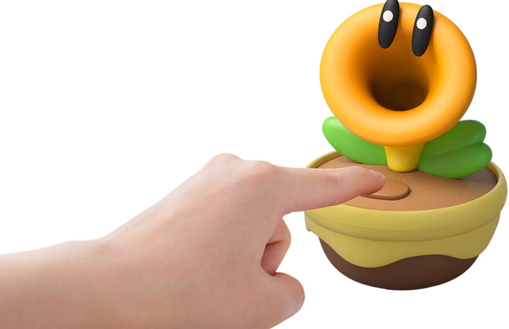 Un bouton permet de faire parler la fleur, ou au contraire, de lui demander un peu de silence. ©Nintendo