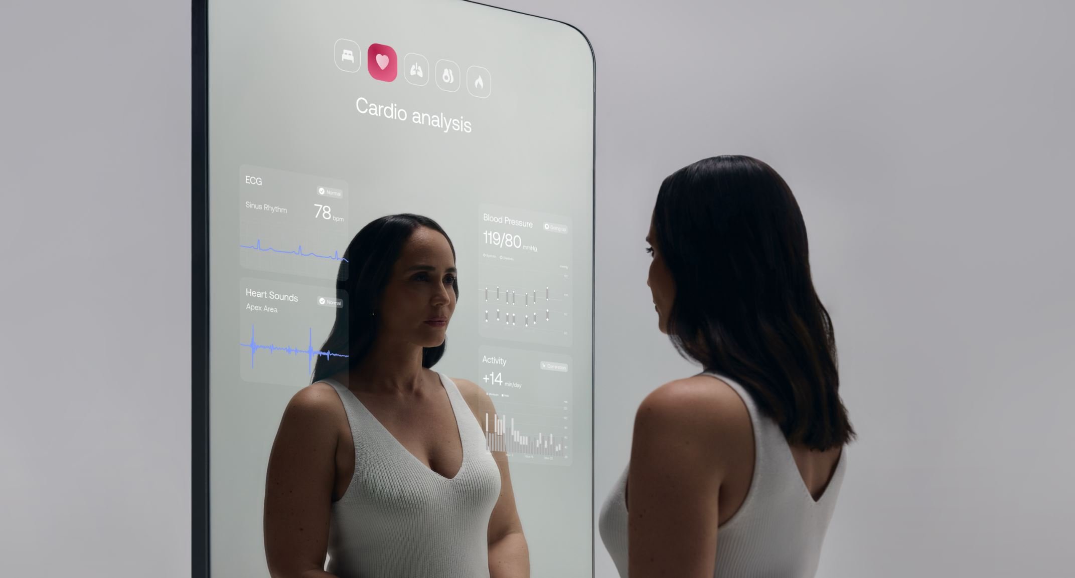 Un miroir connecté révolutionnaire pour un suivi santé complet © Withings