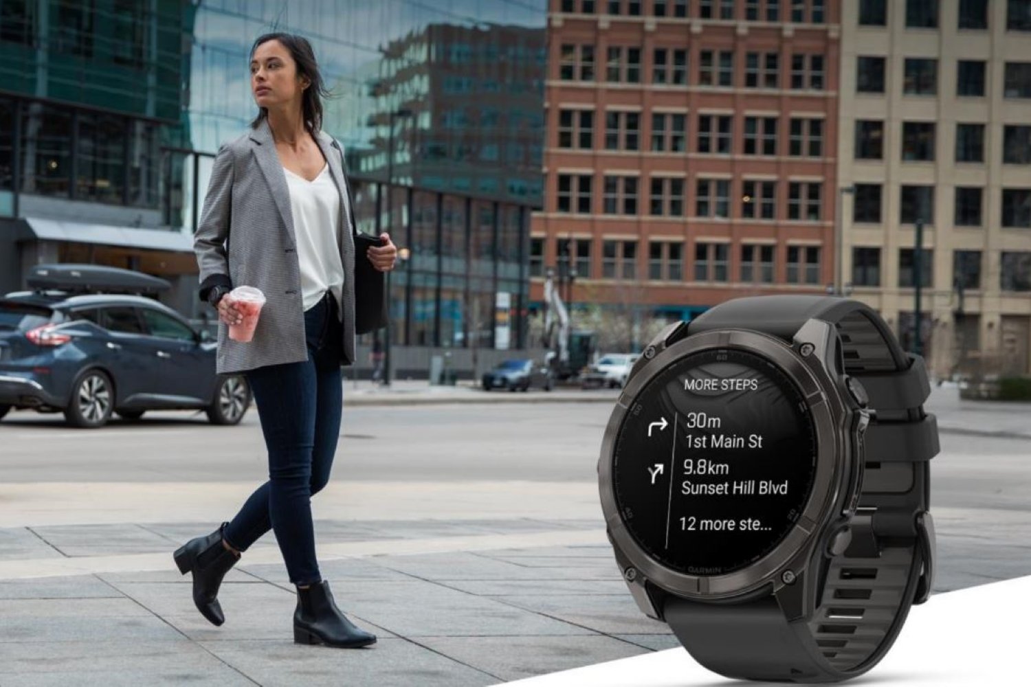 Google Maps s'invite sur les montres Garmin. ©Garmin