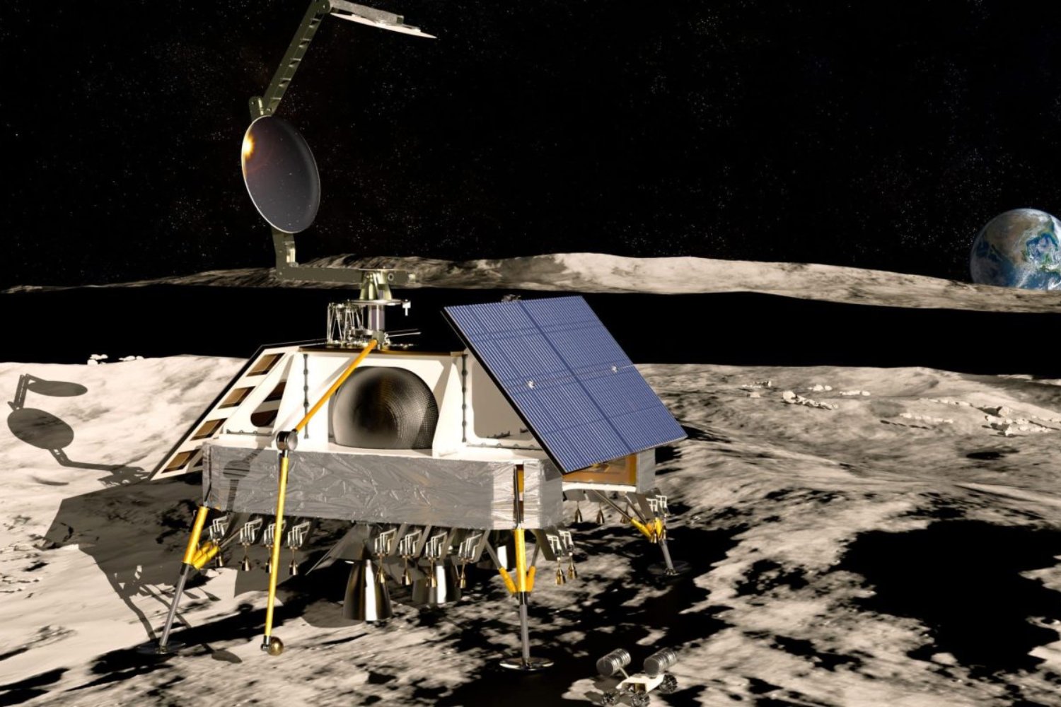 Vue d'artiste d'un extracteur d'oxygène sur la Lune. © Sierra Space