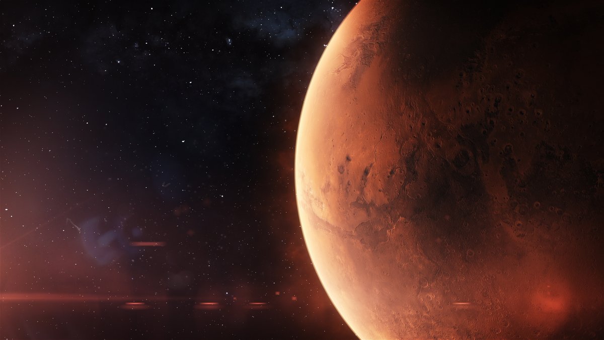 Si tant d'eau a coulé sur Mars dans son passé, des nappes phréatiques hypersalées (saumures) dorment peut-être encore dans les profondeurs chauffées par le flux thermique résiduel.© Fordelse Stock / Shutterstock