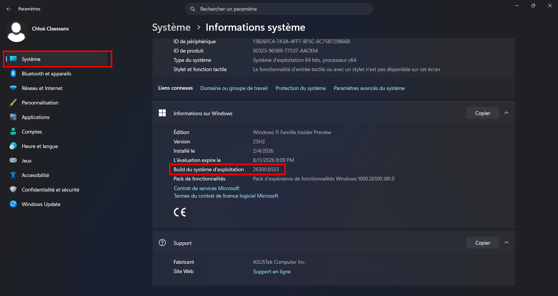 Vérifiez que votre version de Windows 11 est à jour. © Clubic