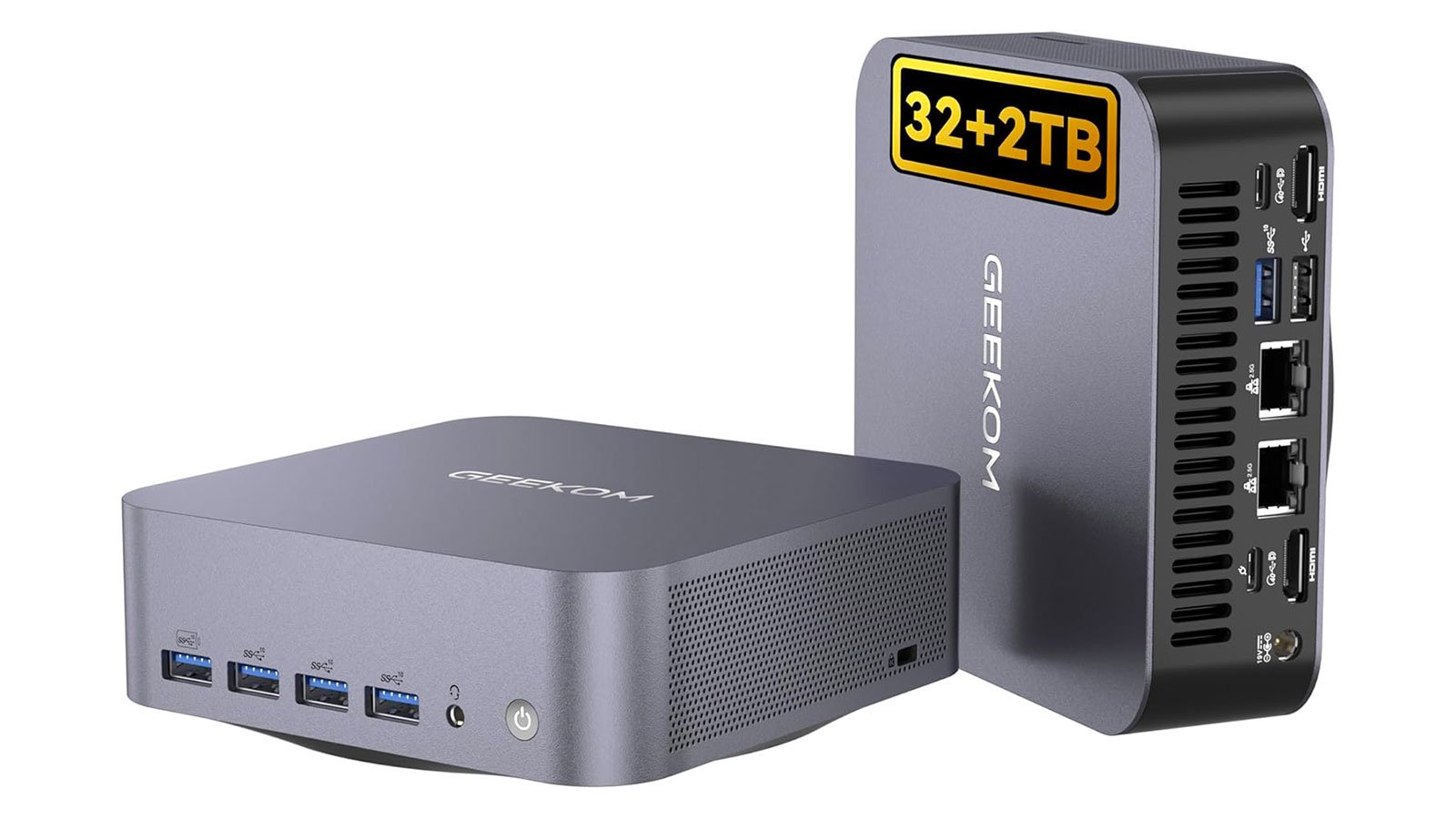 Taillé pour les tâches exigeantes, ce mini PC encaisse montage 4K, dev intensif et jeux en Full HD sans broncher ©Geekom