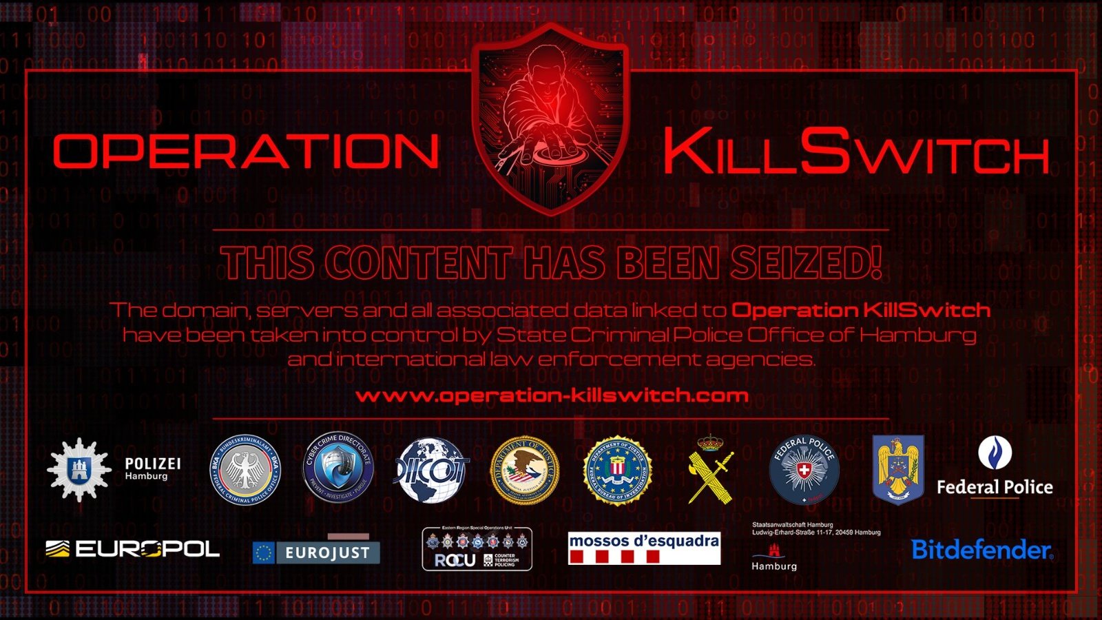 Derrière KillSec, les polices européennes et le FBI ont trouvé un service de ransomware loué à d'autres pirates, avec un adolescent à sa tête - ©Police de Hambourg