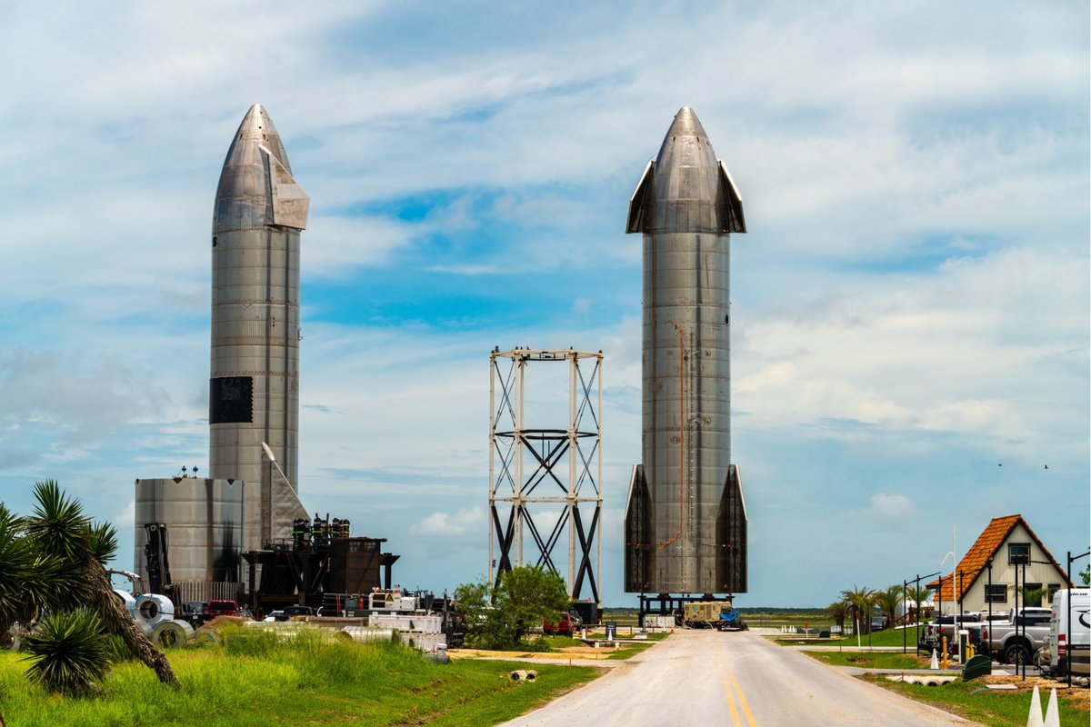 Des prototypes de Starship à Boca Chica, dans le Texas. ©luckyluke007 / Shutterstock