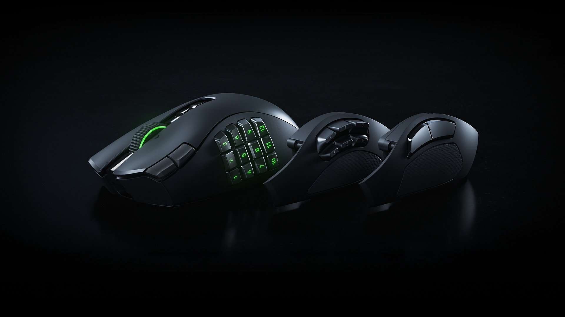 Vous n'avez pas besoin d'accéder instantanément à 12 commandes dans vos jeux préférés ? Il suffit alors de remplacer la plaque latérale magnétique par le modèle à 6 ou 2 boutons. ©Razer