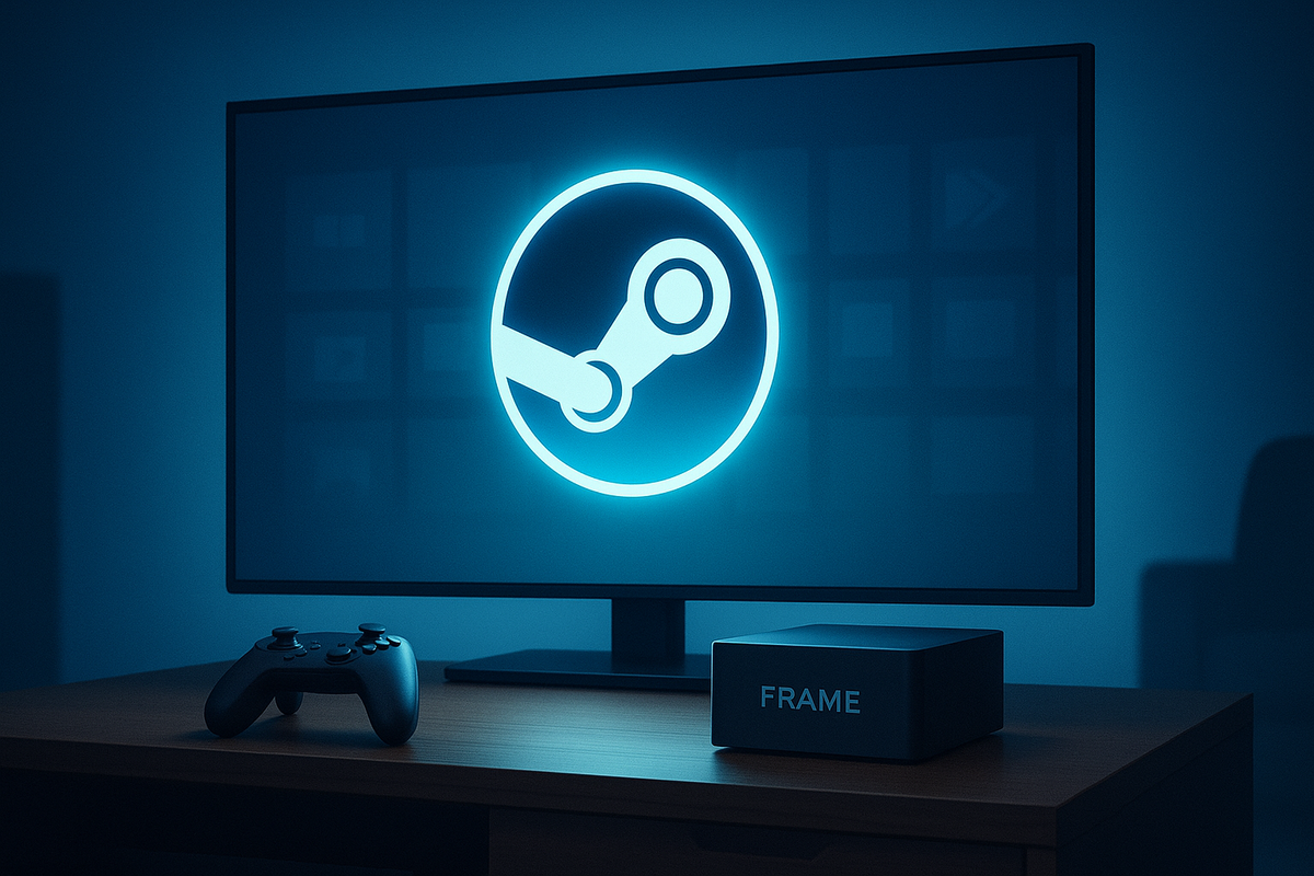 Un concept de Steam Frame © Colin Golberg avec Dall-E 3