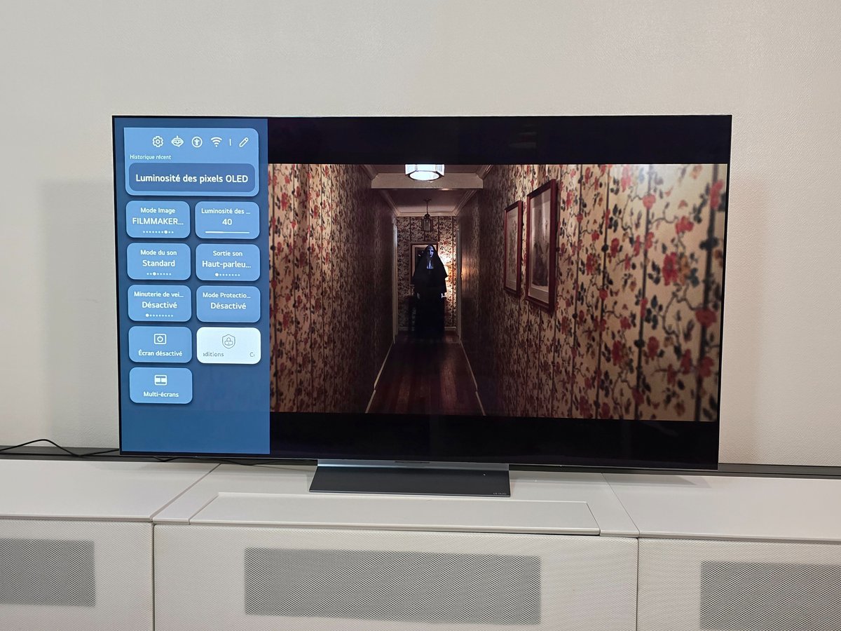 LG est le premier à proposer cette mise à jour du Filmmaker Mode sur ses téléviseurs OLED. © Matthieu Legouge