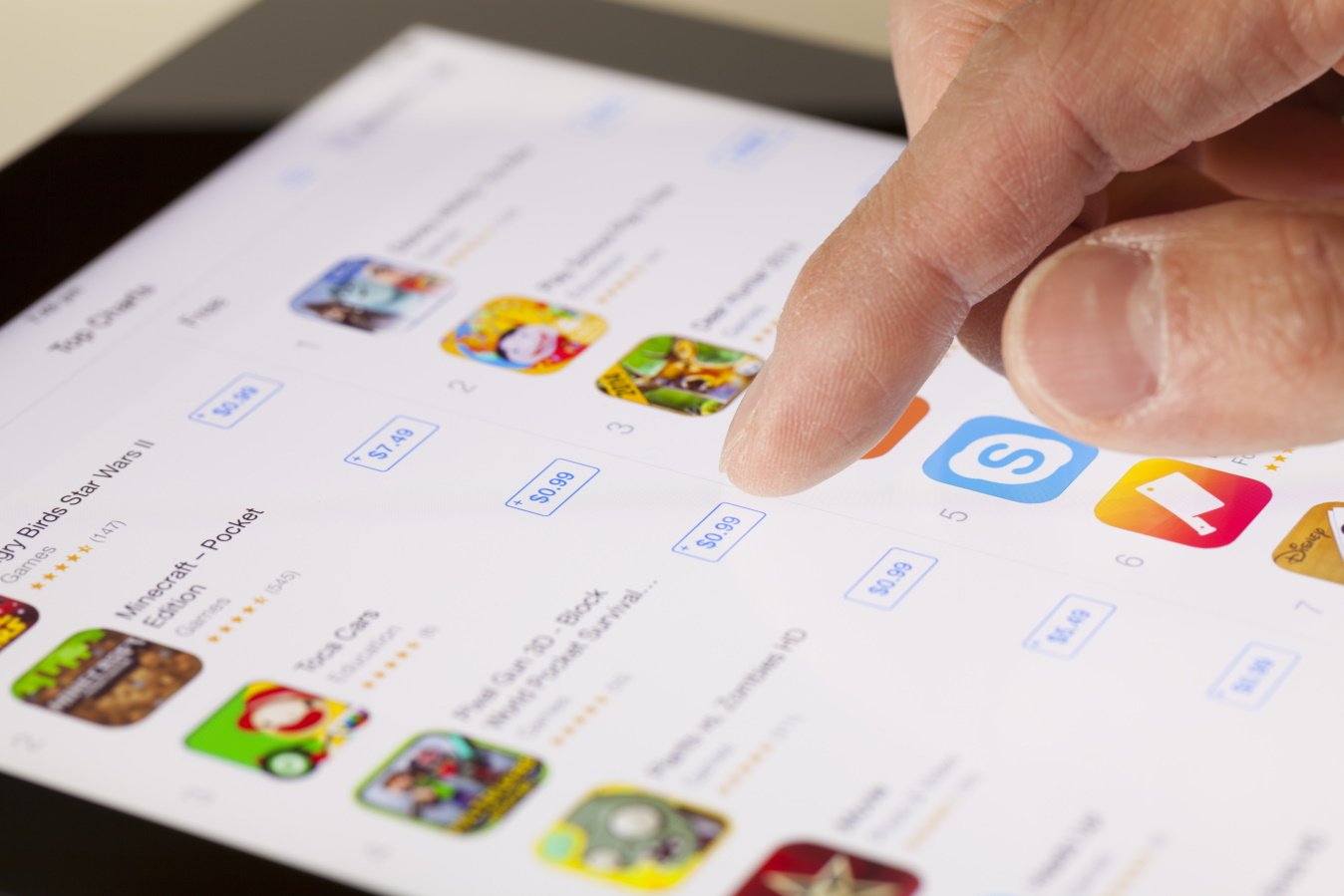 L'App Store, sur un iPad © ymgerman / Shutterstock.com