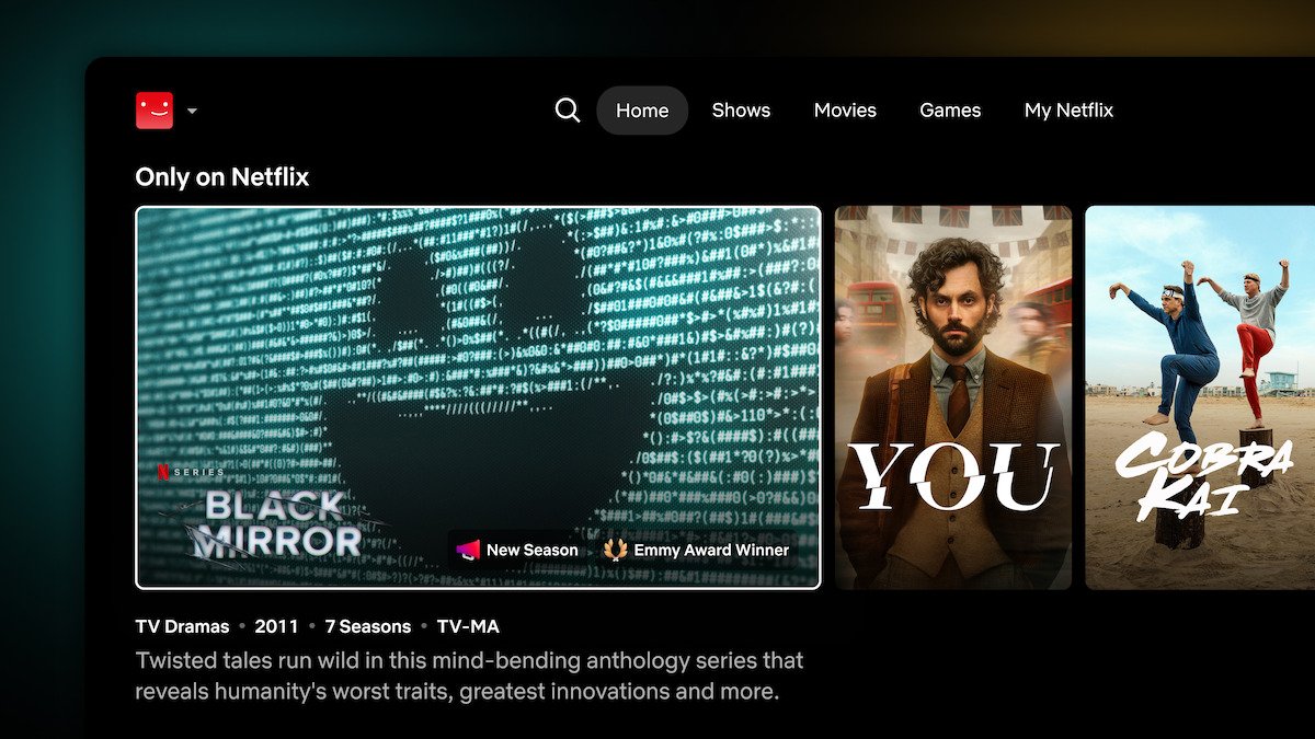 La nouvelle interface de Netflix © Netflix