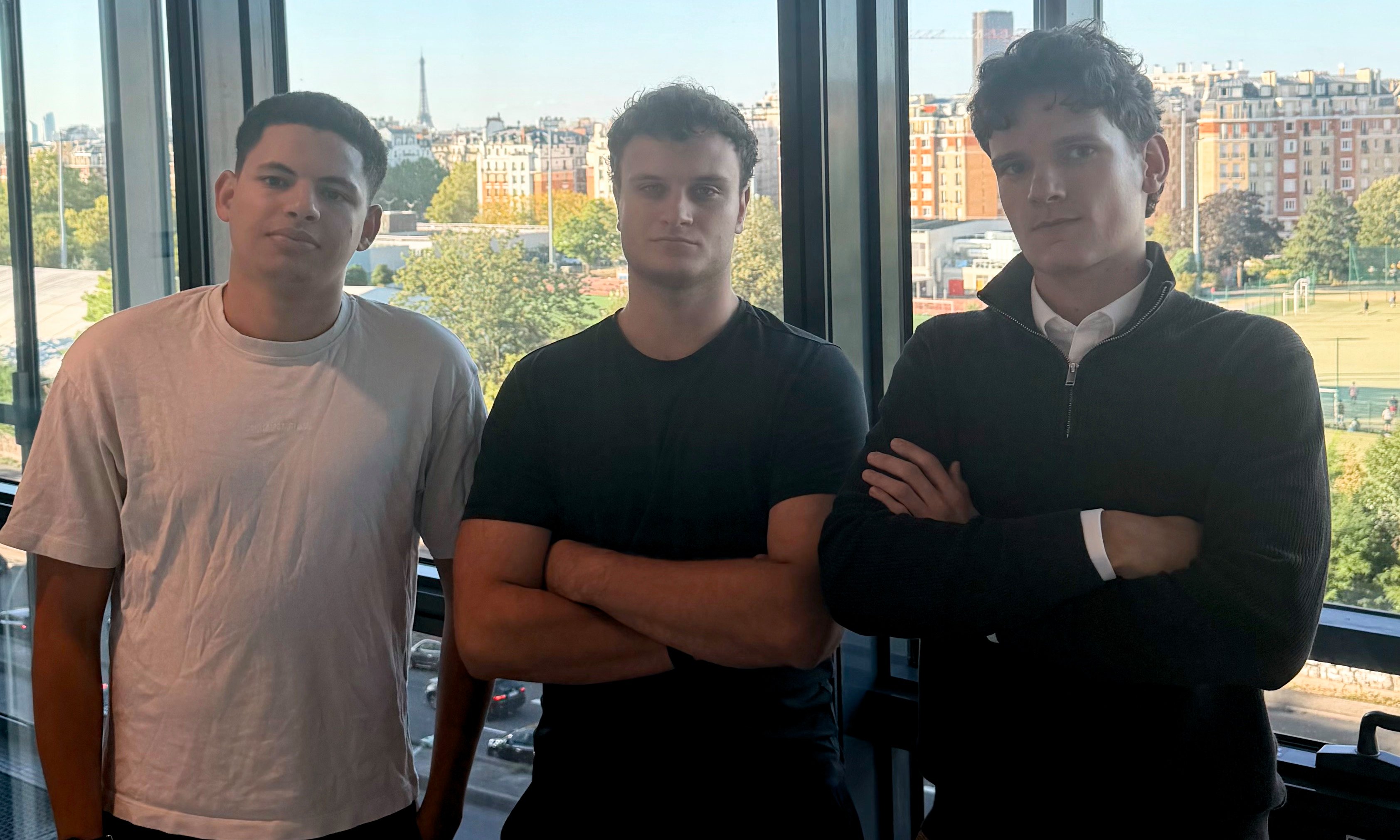 Rayan Drissi (CTO), Gaspard Bonnot (CEO), Solan Després (CRO)