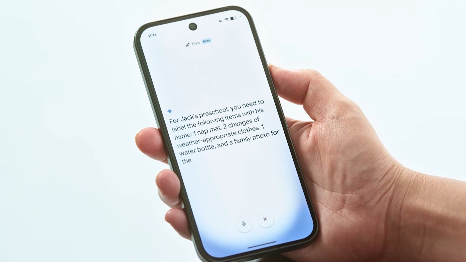 Gemini 3.8 Live veut fluidifier les échanges vocaux avec l'IA de votre smartphone. ©Google