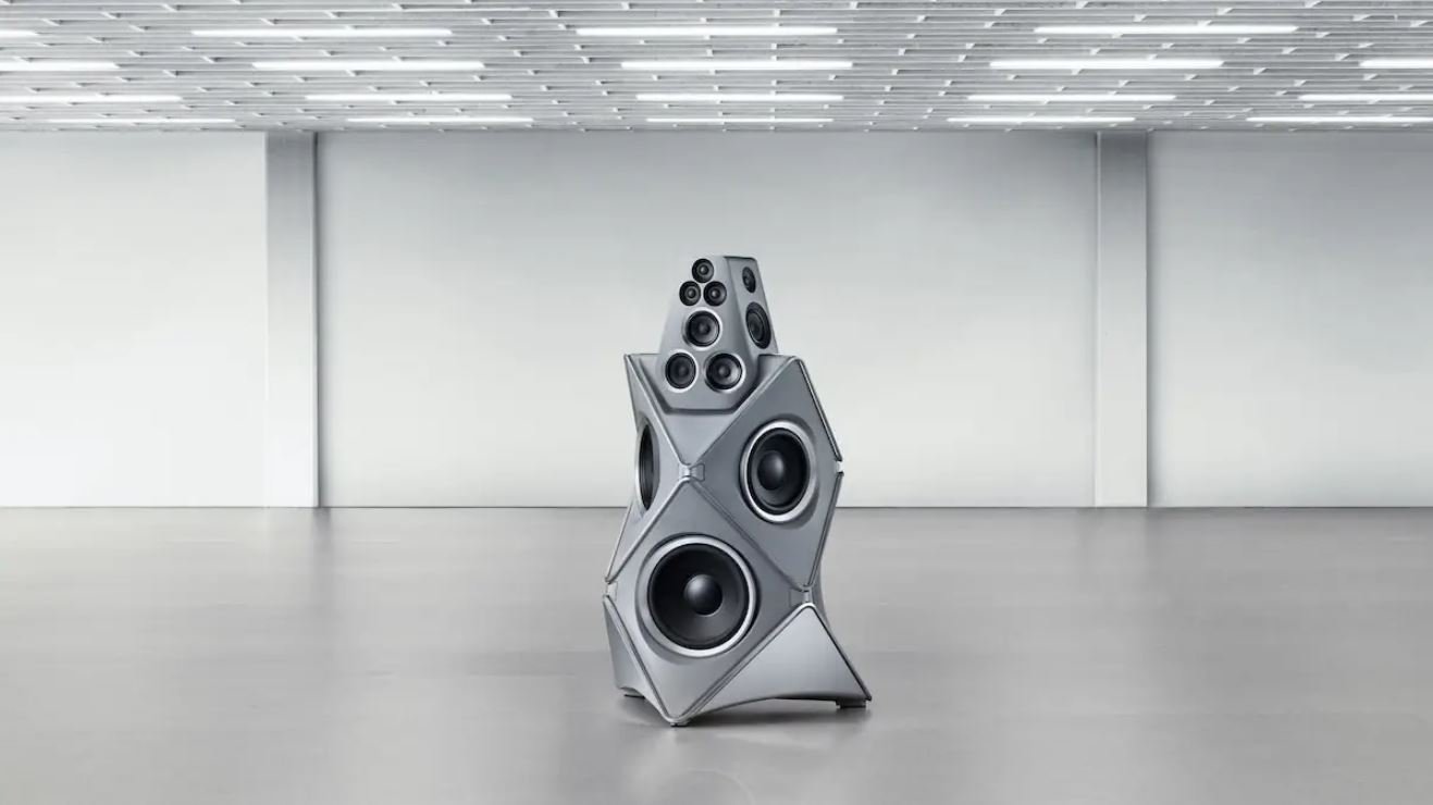 Une sculpture d'aluminium dotée d'une architecture sonore hors norme. © Bang & Olufsen