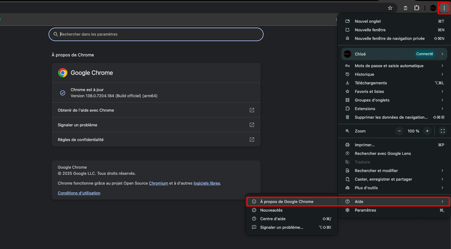 Pensez à mettre à jour rapidement votre navigateur Chrome sur Windows, macOS et Linux. © Clubic